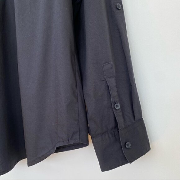 Nine West button  down shirt with roll tab sleeves in a cotton blend, plus size - Picture 6 of 12